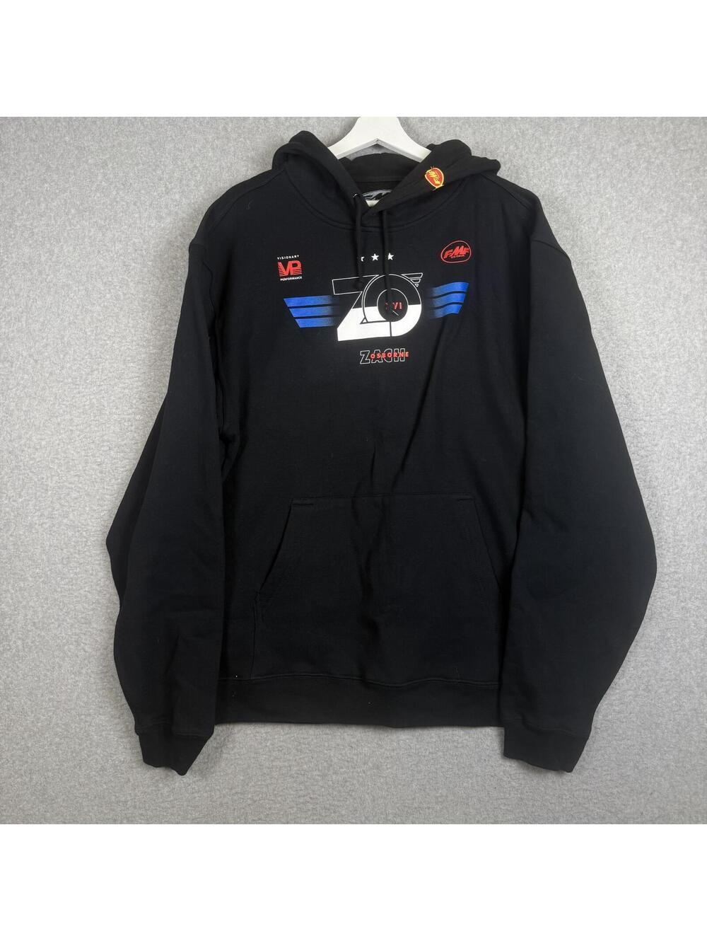 FMF Performance Men's Size Large Black Zach Osborne Sweatshirt Hoodie Motocross